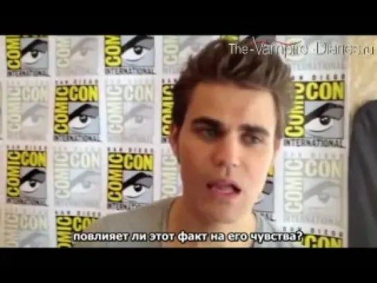 SFX with Paul Wesley at Comic-Con 2012 (русские субтитры)