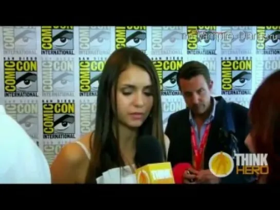 ThinkHero with Nina Dobrev at Comic Con 2012 (русские субтитры)