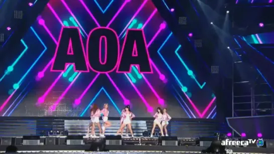 161127 AOA - Good Luck + Heart Attack @ Super Seoul Dream Concert