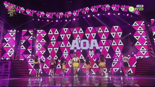 160120 AOA - Intro + Short Hair + Dance + Heart Attack @ The 30th Golden Disk Awards