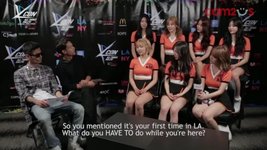 KCON15 COM2US - AOA INTERVIEW