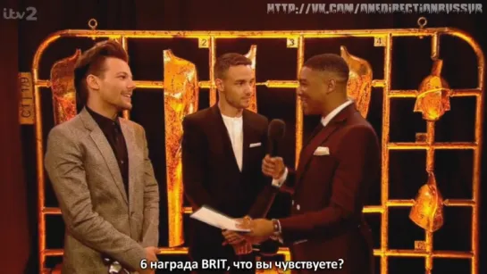 Liam and Louis on BRIT's 2016 [RUS SUB]