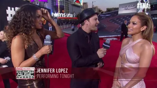 Jennifer Lopez Sexy - Red Carpet Interview - AMAs (2014)