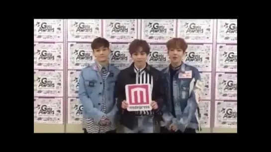 [VIDEO] 170503 EXO-CBX @ modelpress Twitter Update