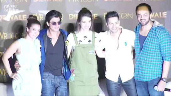 Shahrukh Khan  Kajols FUNNY Poses At Dilwale Manma Emotion Jaage Song Launch