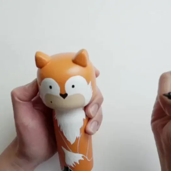 Fox Wooden Kokeshi Doll