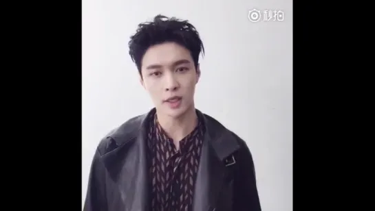 [VIDEO] 160416 Lay @ Bazaar Men Weibo Update