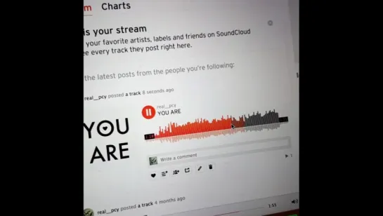 [VIDEO] 160306 Chanyeol Instagram Update: Много времени прошло с моего последнего обновления на Soundcloud!! #YOUARE #REALPCYSC