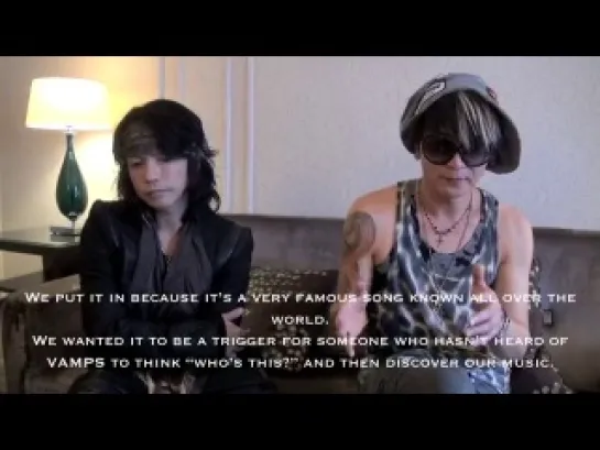 [jrokku]  VAMPS - INTERVIEW ( ENGLISH VERSION ) BY ROCKNLIVE PROD