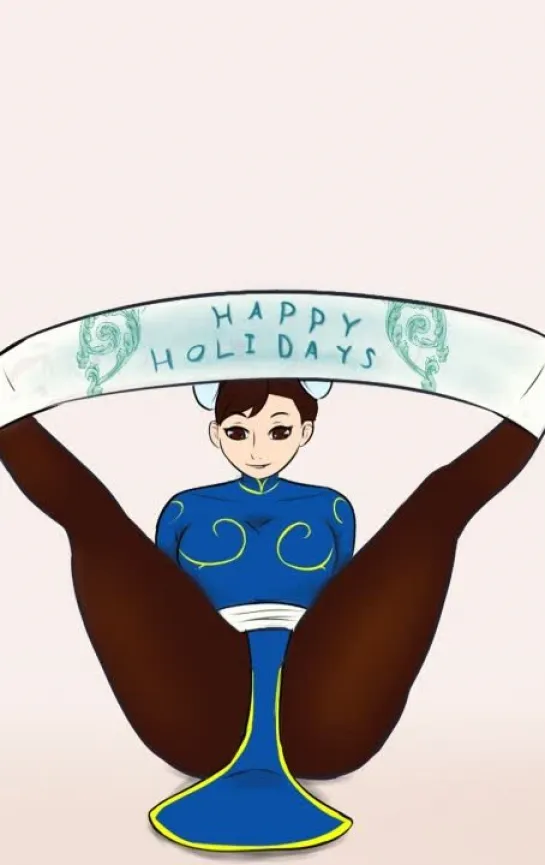 Street Fighter - Chun-Li Happy Holidays [Lewd but Helpful]