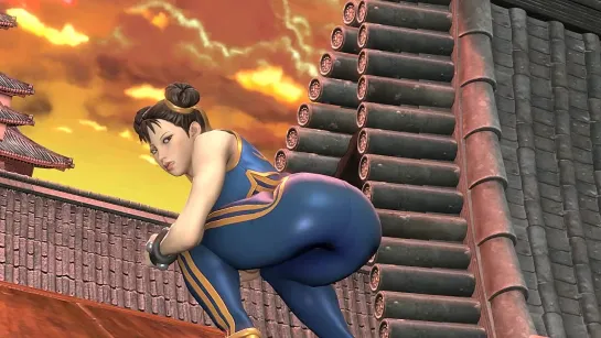 Fortnite Crossover Street Fighter - Chun-Li fart [StrangeFetishTrash]