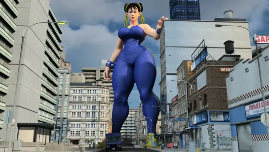 Street Fighter - Chun-Li Giantess Animation [Animator Red]