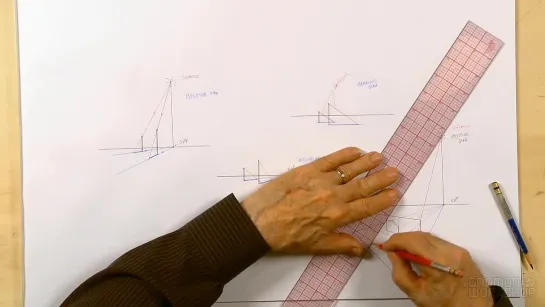 Fundamentals of Perspective Vol3 5.Plotting Natural Light Shadows in Perspective