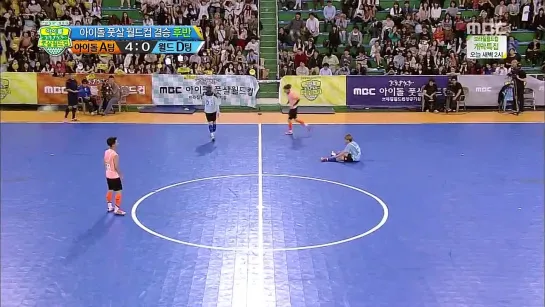 [VIDEO] 140612 Xiumin & Luhan cut @ MBC Idol Futsal Championship