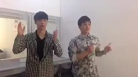 [VIDEO] 141130 Lay & Xiumin @ Practice for "The Generation Show"