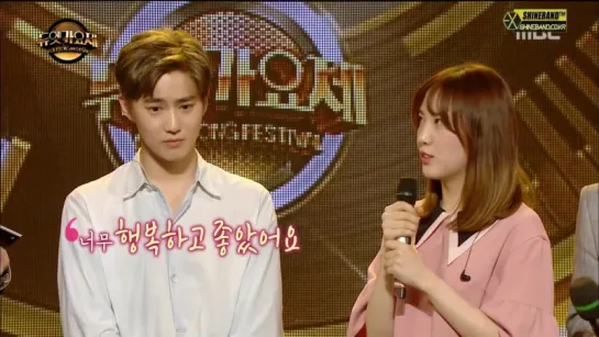 [VIDEO] 160610 Suho cuts @ MBC Duet Song Festival