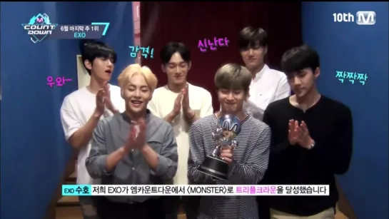 [VIDEO] 160630 EXO Win Cut @ Mnet Japan - M!Countdown