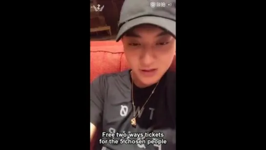 [VIDEO] 170309 Tao @ ZTAO x New Balance 247 Live Stream