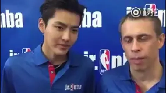 [VIDEO] 170217 Kris Wu Yifan @ Jr. NBA basketball practice session