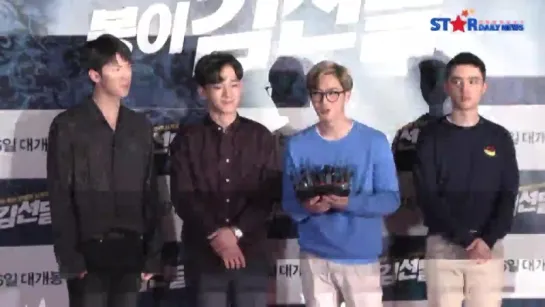 [VIDEO] 160704 Sehun, Chen, Suho & D.O. @ "Kim Seondal: The Man Who Sells The River" VIP Premiere