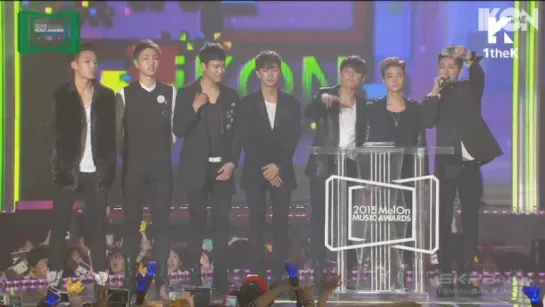 151107 iKON - Best New Male Artists @ MelOn Music Awards 2015 [рус. суб.]