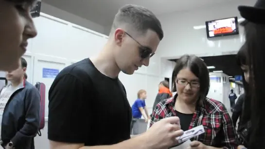 Sweet Adam Anderson in Kazan airport