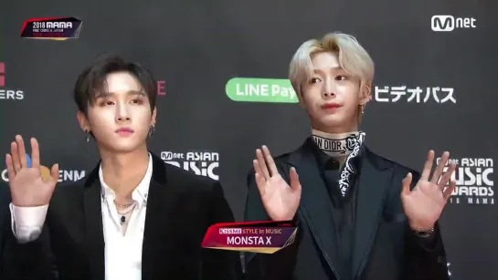 [VK][181212] MONSTA X Red Carpet at 2018 MAMA @ Mnet K-POP