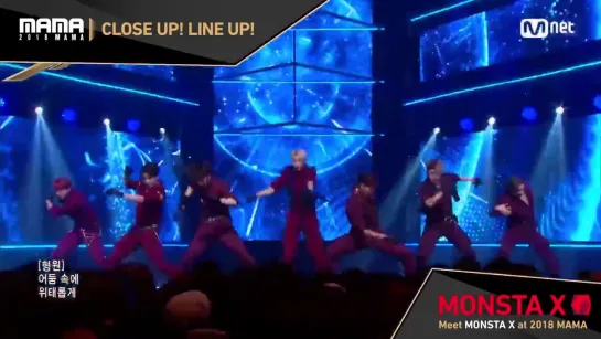 [VK][181119] MONSTA X Close Up! Line Up! @ 2018 MAMA