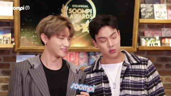 [VK][20161221] MC I.M and MC Shownu - Nominees Breakout Actor @ 12th Annual Soompi Awards