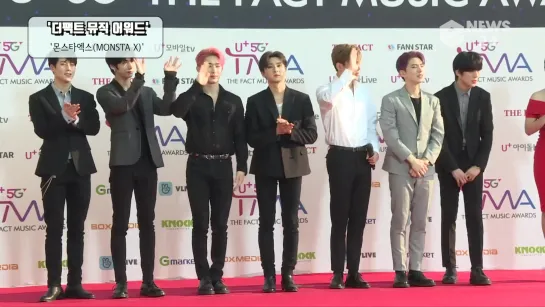 [VK][190424] MONSTA X Red Carpet at THE FACT Music Awards @ eNEWS24