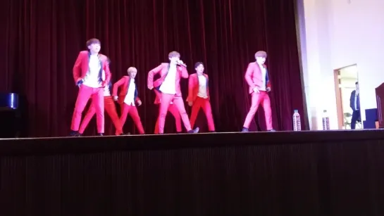 [VK] [25.11.15] Monsta X - Hero @ Teresa Girls High School in Busan