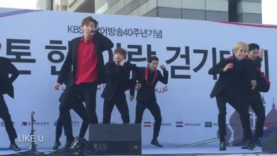 [VK] [24.10.15] Monsta X - Rush @ KBS World Radio Walkathon