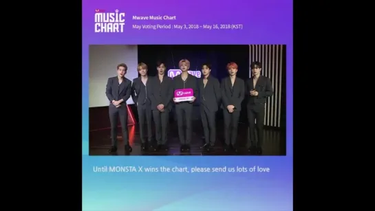 [VK][180506] MONSTA X message @ Mwave Music Chart