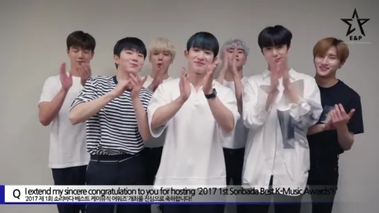 [VK][170904] MONSTA X Message @ Soribada Best K-Music Awards