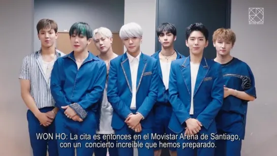 [VK][170813] MONSTA X Message @ 'THE FIRST WORLD TOUR' Beautiful in Chile Greeting clip