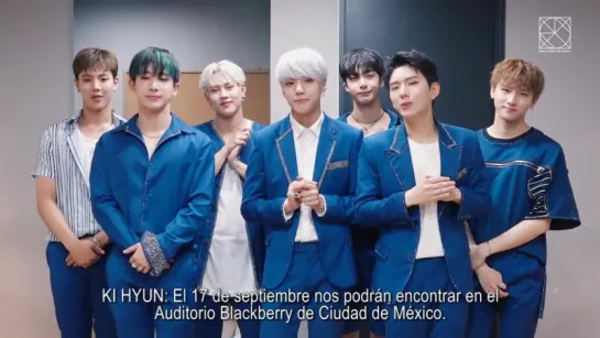 [VK][170813] MONSTA X Message @ 'THE FIRST WORLD TOUR' Beautiful in México Greeting clip