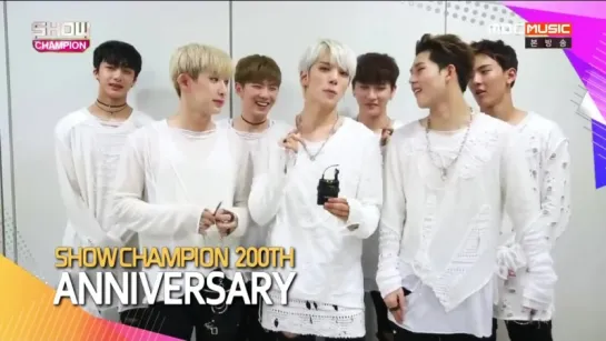 [VK][14.09.2016] Monsta X 200th Anniversary Message @ Show Champion