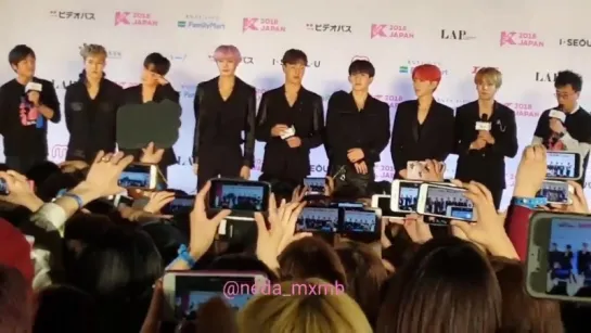 [VK][180415] MONSTA X fancam Red Carpet @ KCON 2018 JAPAN