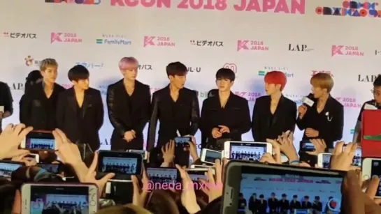 [VK][180415] MONSTA X fancam Red Carpet @ KCON 2018 JAPAN