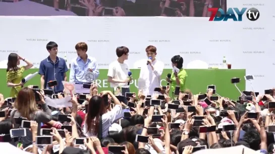 170506 KAI SUHO CHEN SEHUN на Fansign Nature Republic in Myanmar