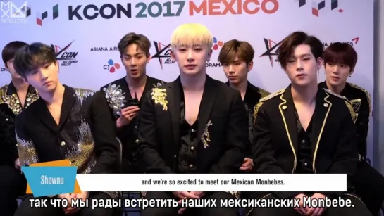 [Рус.саб[31.03.2017] KCON MEXICO Monsta X Talks About Their Charismatic Choreography