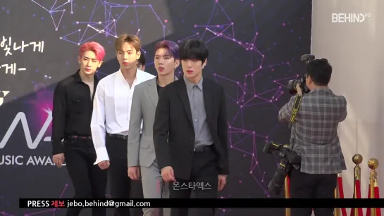 [VK][24.04.2019] Redcarpet MONSTA X THE FACT MUSIC AWARDS (BEHIND)