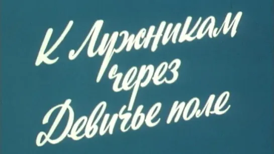 Путешествие по Москве (К Лужникам через Девичье поле) / 1983 / ТО «ЭКРАН»