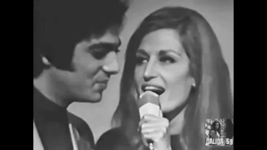 Dalida ♫ Gondolier (duo E. Macias) 21/12/1969 (Télé dimanche (1re chaine)