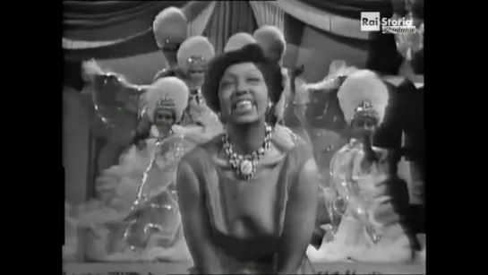 Josephine Baker ♫ Je Pars ♪ 1962 (Rare Italian TV Show) ♫ Video Audio Restored HD