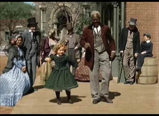 Shirley Temple and Bill 'Bojangles' Robinson dance (from "the Littlest Rebel", 1935)