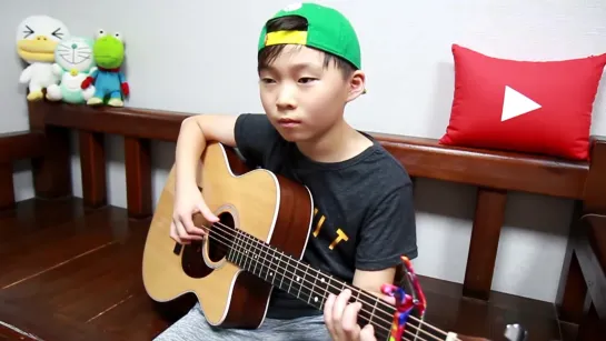 Amazing 10-year-old Kid Sean Song Guitar Skill (Luis Fonsi - Despacito Guitar Cover)