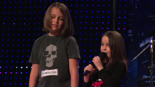 Sister and brother duo Aaralyn & Izzy sing their original song, "Zombie Skin" (Americas Got Talent)