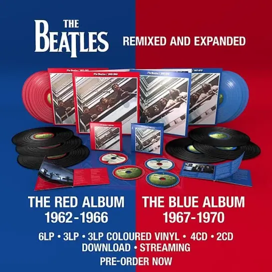 The Beatles 1962-1966 (2023 Edition) The Red Album & The Beatles 1967-1970 (2023 Edition) The Blue Album (Vinyl)