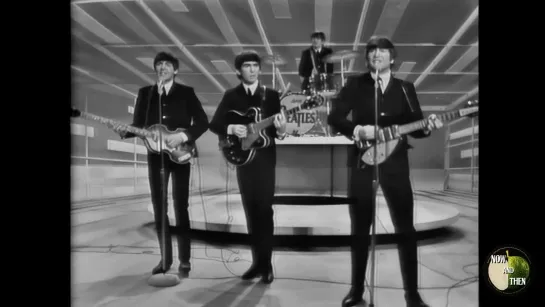 Первое появление The Beatles в Шоу Эда Салливана (09.002.1964) [Now & Then | Субтитры]